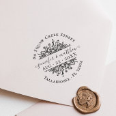 Tampons Encreurs Fleurs rustiques Enregistrer la date Mariage d'adr