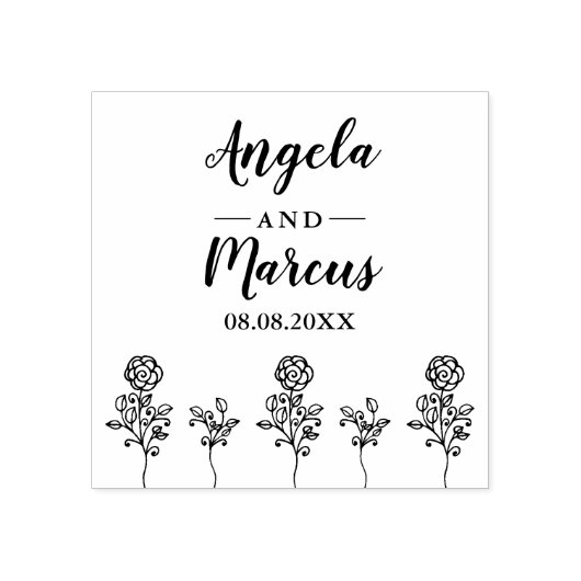 Tampons Encreurs Fleurs sauvages et Mariages de Twigs (Impression)