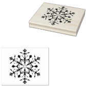 Tampons Encreurs Flocon de neige Abstrait 2 motif timbre art (Tamponné)