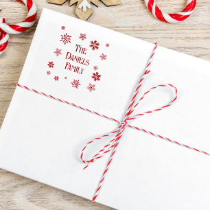 Tampons Encreurs Flocon de neige de Noël personnalisé