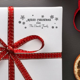 Tampons Encreurs Flocon de neige de Noël personnalisé