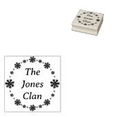 Tampons Encreurs Flocon de neige mignonne Moderne Élégant Minimalis (Tamponné)