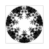 Tampons Encreurs flocon de neige violet clair et coeur étincelant (Impression)