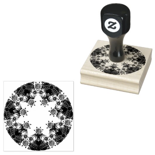 Tampons Encreurs flocon de neige violet clair et coeur étincelant (Tamponné)