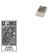 Tampons Encreurs Floral Abstrait Ex Libris (Tamponné)