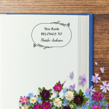 Floral Botanique Ce Livre Appartient Au Script