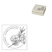 Tampons Encreurs Floral Botanique de la Bibliothèque d'Ex Libris (Tamponné)