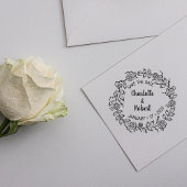 Tampons Encreurs Floral moderne Enregistrer le Mariage date
