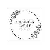Tampons Encreurs Floral moderne Nom commercial personnalisé (Impression)