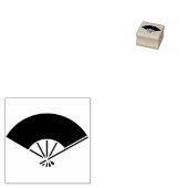 Tampons Encreurs Foldable fan with five frames / 五本骨扇 (Tamponné)