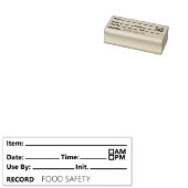 Tampons Encreurs Food Safety Date Record Keeping (Tamponné)