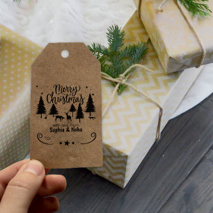 Tampons Encreurs Forest Deer Joyeux Noël avec amour, Couple