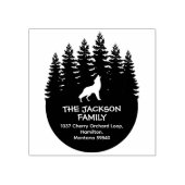 Tampons Encreurs Forest Wolf Family Return Adresse (Impression)