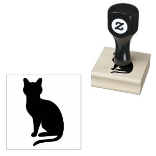 Tampons Encreurs Forme de silhouette simple de chat assise