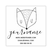 Tampons Encreurs Fox Head Cute Wild Animal (Impression)