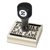 Tampons Encreurs Fragile Ne pas tomber poignée avec soin Timbre en (Tampon)