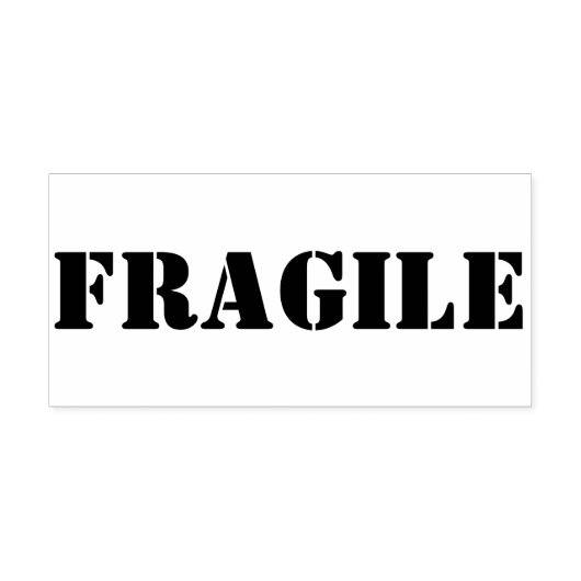 Tampons Encreurs Fragile Timbre en caoutchouc personnalisé avec poi (Impression)
