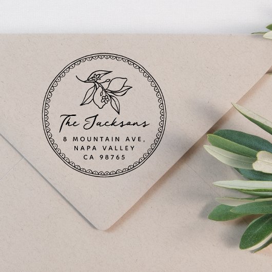 Tampons Encreurs Frame de lunettes Nom et adresse de retour