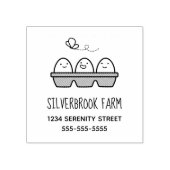 Tampons Encreurs Fresh Farm Eggs Carton Adresse 2 (Impression)