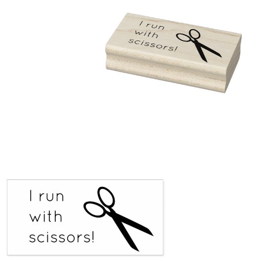 Tampons Encreurs Fun Artiste Ciseaux Timbre en Caoutchouc (Tamponné)