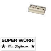 Tampons Encreurs Fun "SUPER WORK !" Timbre en caoutchouc de l'éduca (Tamponné)