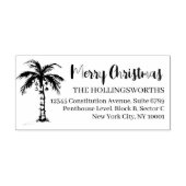 Tampons Encreurs Fun Tropical Christmas | Adresse de l'expéditeur (Impression)