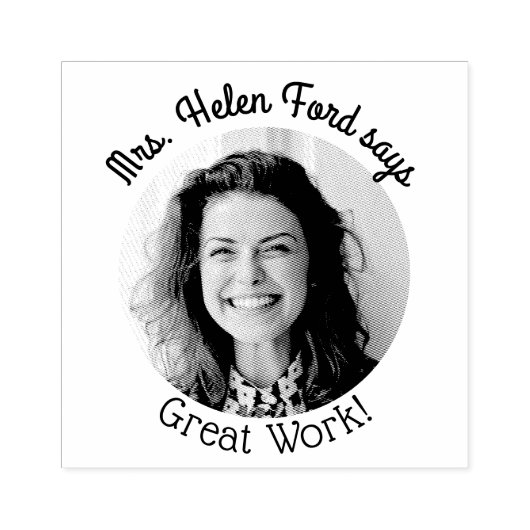 Tampons Encreurs Funky Custom Photo Teacher Classe Grand Travail (Impression)