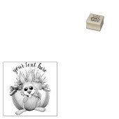 Tampons Encreurs Funny Bunny biting an Easter Egg (Tamponné)