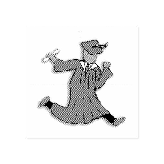 Tampons Encreurs Funny Graduate Jumping ou Dancing (Impression)