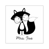 Tampons Encreurs Funny Hipster Fox (Impression)
