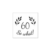 Tampons Encreurs Funny Motivational Rustic Twigs 60e anniversaire (Impression)