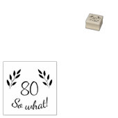 Tampons Encreurs Funny Motivational Rustic Twigs 80e anniversaire (Tamponné)
