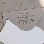 Tampons Encreurs Futur M & Mme Elegant Nom du script Adresse de ret