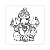 Tampons Encreurs Ganesha ethnique classique | Dessin de Dieu indien (Impression)
