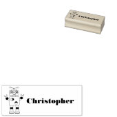 Tampons Encreurs Garçons Robot Garçon Personnalisé Avec Nom Enfants (Tamponné)