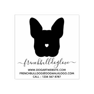 Tampons Encreurs Garde d'animaux Promeneur de chien Bouledogue fran