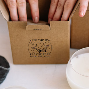 Tampons Encreurs Gardez le plastique marin libre, réduisez la réuti