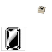 Tampons Encreurs Gem - Joyau en pierre de taille rectangulaire (Tamponné)