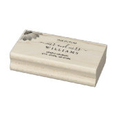 Tampons Encreurs Gerbera Flower sur Mariage de pêche Abstrait (Tampon)