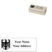 Tampons Encreurs German Republic black eagle emblem address stamp (Tamponné)