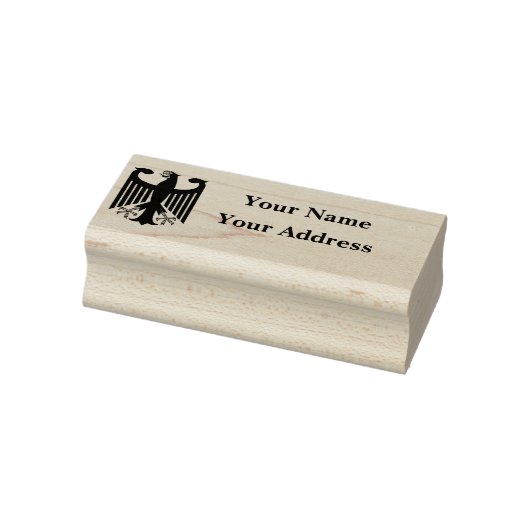 Tampons Encreurs German Republic black eagle emblem address stamp (Tampon)