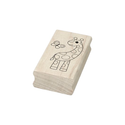 Tampons Encreurs Giraffe de dessin animé et Papillon Couleur moi (Tampon)