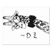 Tampons Encreurs Giraffe I Love You Rubber Stamp (Impression)