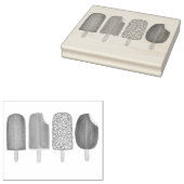 Tampons Encreurs Glace Pops Bars Popsicle Creamsicle Fudge (Tamponné)