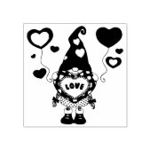 Tampons Encreurs Gnome avec Bannière d'amour Timbre en caoutchouc (Impression)