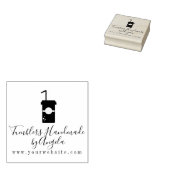 Tampons Encreurs Gobelets de société Monogram Logo (Tamponné)