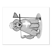 Tampons Encreurs Goldendoodle Chien Jouer Golf (rouge whmk2) Plaisi (Impression)