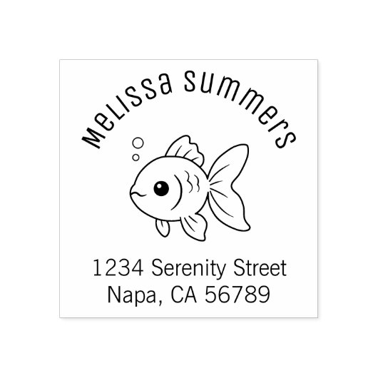 Tampons Encreurs Goldfish Arch Address (Impression)