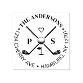 Tampons Encreurs Golf Let's Par-Tee Nom Adresse de Retour (Impression)