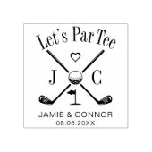Tampons Encreurs Golf Let's Par-Tee Wedding Save the Date (Impression)